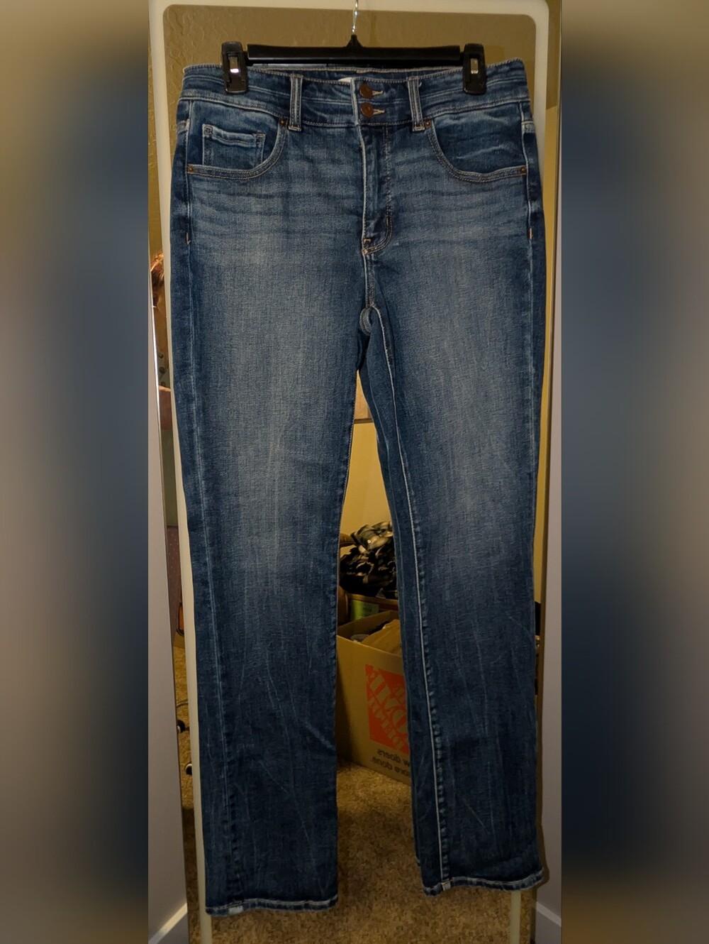 Classic Blue Denim Jeans - Comfortable Everyday Fit - Picture 2 of 2